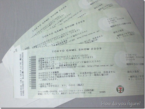 TGS tickets!